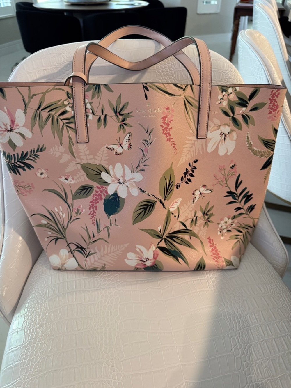 kate spade Pink Floral reversible Botanical Tote